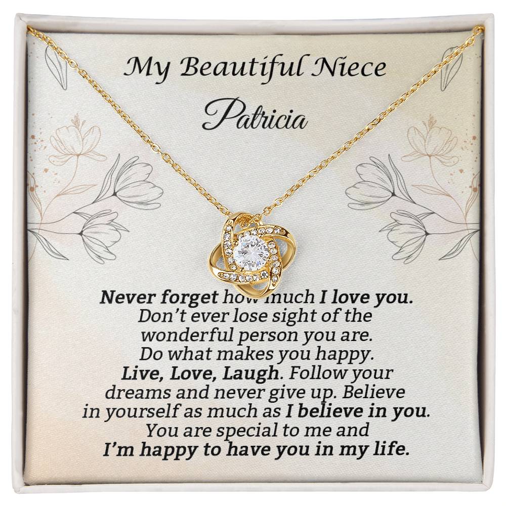 Niece Gift from Aunt, Gift for Niece Necklace, To My Beautiful Niece Jewelry, Niece Wedding, Confirmation Gift, Niece Birthday Gift ideas