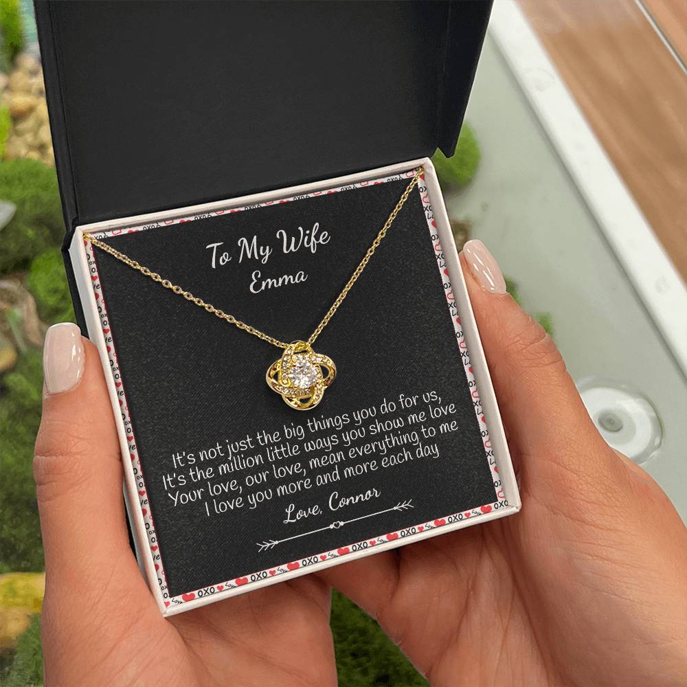 Personalize Valentine Gift from Husband to Wife, Hugs and kiss OXO To My Wife