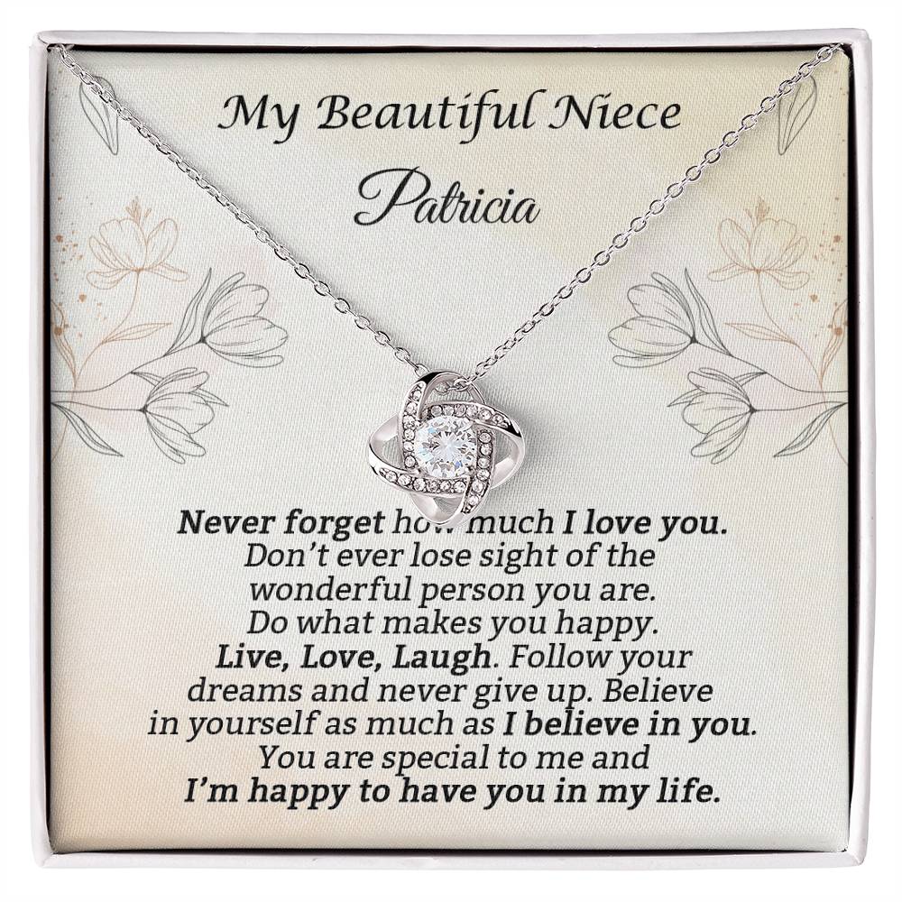 Niece Gift from Aunt, Gift for Niece Necklace, To My Beautiful Niece Jewelry, Niece Wedding, Confirmation Gift, Niece Birthday Gift ideas