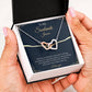 Personalize To My Soulmate Interlocking Hearts Necklace - Thoughtful Romantic  Soulmate  Anniversary Birthday Christmas Gift