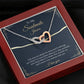 Personalize To My Soulmate Interlocking Hearts Necklace - Thoughtful Romantic  Soulmate  Anniversary Birthday Christmas Gift