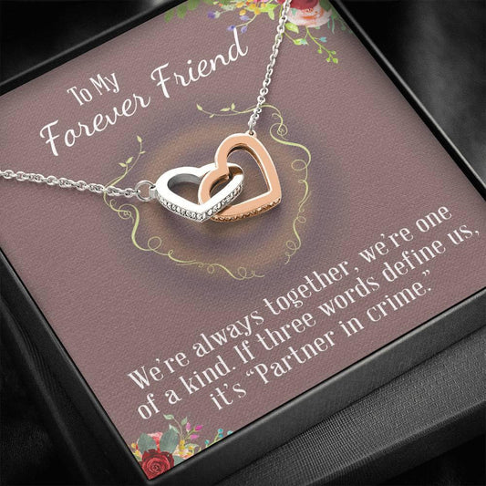 CardWelry Appreciation Gift, To My Forever Friend, Gift for friend, Best friend gift, Best friend necklace Jewelry Standard Box