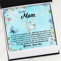 CardWelry To My Mom, You Are The Sweetest Gift God Has Ever Given Me, Love Always, Your Son - Forever Love Necklace Jewelry