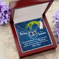 CardWelry Funny Grinch You Stole My Heart, To My Darling, To My Soulmate Christmas Card Necklace Gift Jewelry