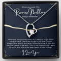 CardWelry Gift for Girlfriend Promise Necklace Forever Love, Wife Gifts for Mothers Day Jewelry