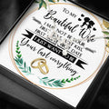 CardWelry GIFT FOR wife, I MAY NOT BE YOUR FIRST, I JUST WANT TO BE YOUR LAST message card with adorable Necklace Jewelry