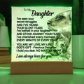 CARDWELRYJewelryGift to Daughter from mom, from Dad, Daughter Birthday Gift, Daughter Bedroom Night Light