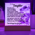 CARDWELRYJewelryGift to Daughter from mom, from Dad, Daughter Birthday Gift, Daughter Bedroom Night Light