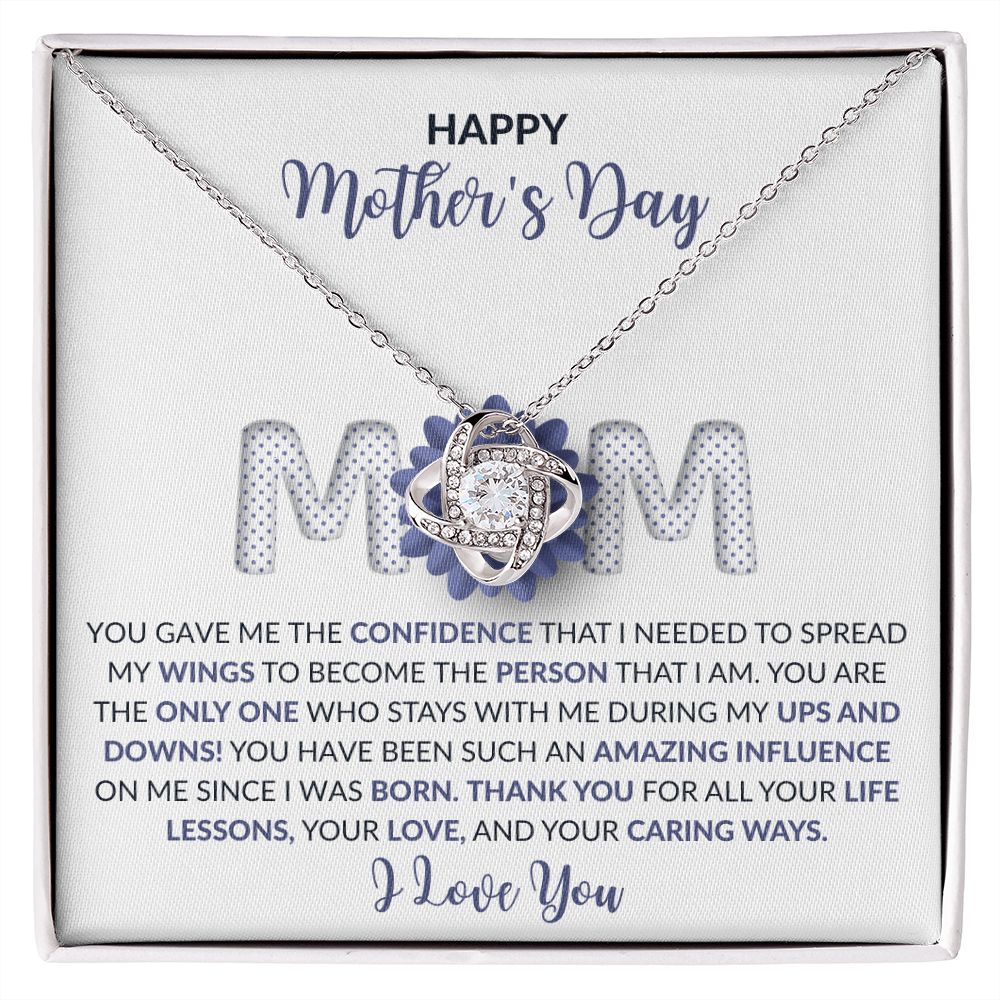 CARDWELRYJewelryHppay Nother's Day Mom, Thank You For All Love Knot CardWelry Gift