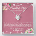 CardWelry Mother of the Bride Gift from Daughter Mother of the Bride Necklace Jewelry Standard Box