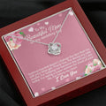 CardWelry Mother of the Bride Gift from Daughter Mother of the Bride Necklace Jewelry Mahogany Style Luxury Box