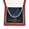 CardWelry Personalized Anniversary Gift for Him, Under this moon - When it all began, Star Map Cuban Link Necklace Customizer