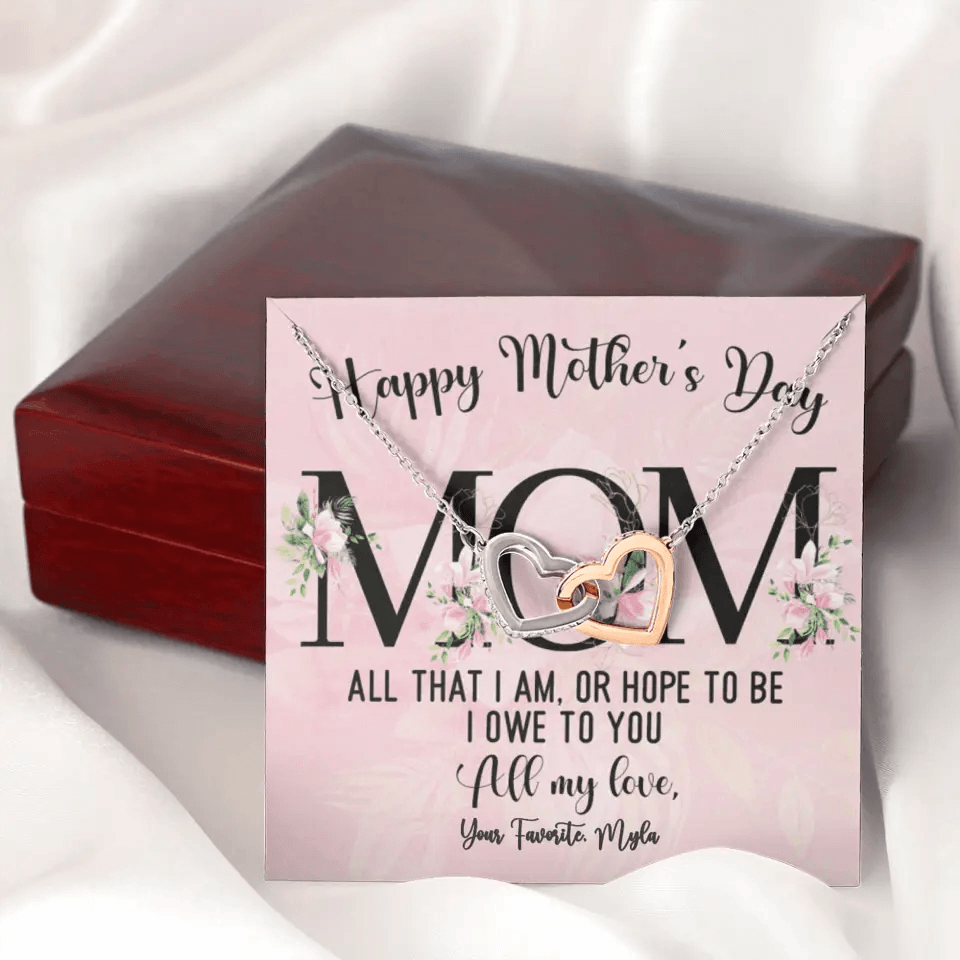 CARDWELRYCustomizerPersonalized Mother's Day Necklace Gifts With Luxury Box (W/LED)