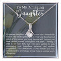 CARDWELRYJewelryTo My Amazing Daughter, I Am Proud Alluring Beauty CardWelry Gift