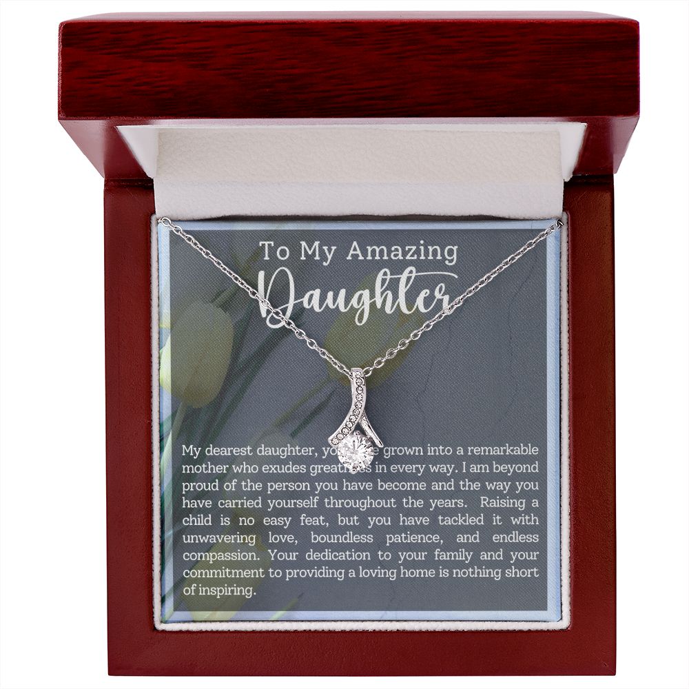 CARDWELRYJewelryTo My Amazing Daughter, I Am Proud Alluring Beauty CardWelry Gift