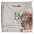 CARDWELRYJewelryTo My Beautiful Daughter, I Promise To Love You For The Rest Of My Life White Gold Forever Love Necklace