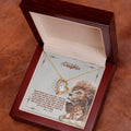 CARDWELRYJewelryTo My Beautiful Daughter, I Promise To Love You For The Rest Of My Life White Gold Forever Love Necklace