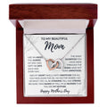 CARDWELRYJewelryTo My Beautiful Mom, I Am So Blessed That You Are My Mother Inter Locking Heart CardWelry Gift