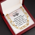 CardWelry To My Beautiful Wife Forever Linked Necklace Jewelry
