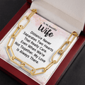 CardWelry To My Beautiful Wife Forever Linked Necklace Jewelry