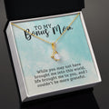 CARDWELRYJewelryTo My Bonus Mom, I Couldn't Be More Grateful Alluring Beauty CardWelry Gift