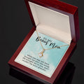 CARDWELRYJewelryTo My Bonus Mom, I Couldn't Be More Grateful Alluring Beauty CardWelry Gift