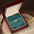 CARDWELRYJewelryTo My Bonus Mom, Life Give Me The Gift Of You Inter Locking Heart CardWelry Gift