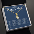 CARDWELRYJewelryTo My Bonus Mom, thank You for Being Patient Alluring Beauty CardWelry Gift