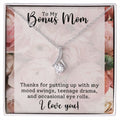 CARDWELRYJewelryTo My Bonus Mom, Thanks for Putting Up Alluring Beauty CardWelry Gift