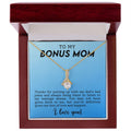 CARDWELRYJewelryTo My Bonus Mom, Thanks for Putting Up With My Dad Alluring Beauty CardWelry Gift