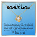 CARDWELRYJewelryTo My Bonus Mom, Thanks for Putting Up With My Dad Love Knot CardWelry Gift