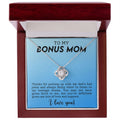 CARDWELRYJewelryTo My Bonus Mom, Thanks for Putting Up With My Dad Love Knot CardWelry Gift