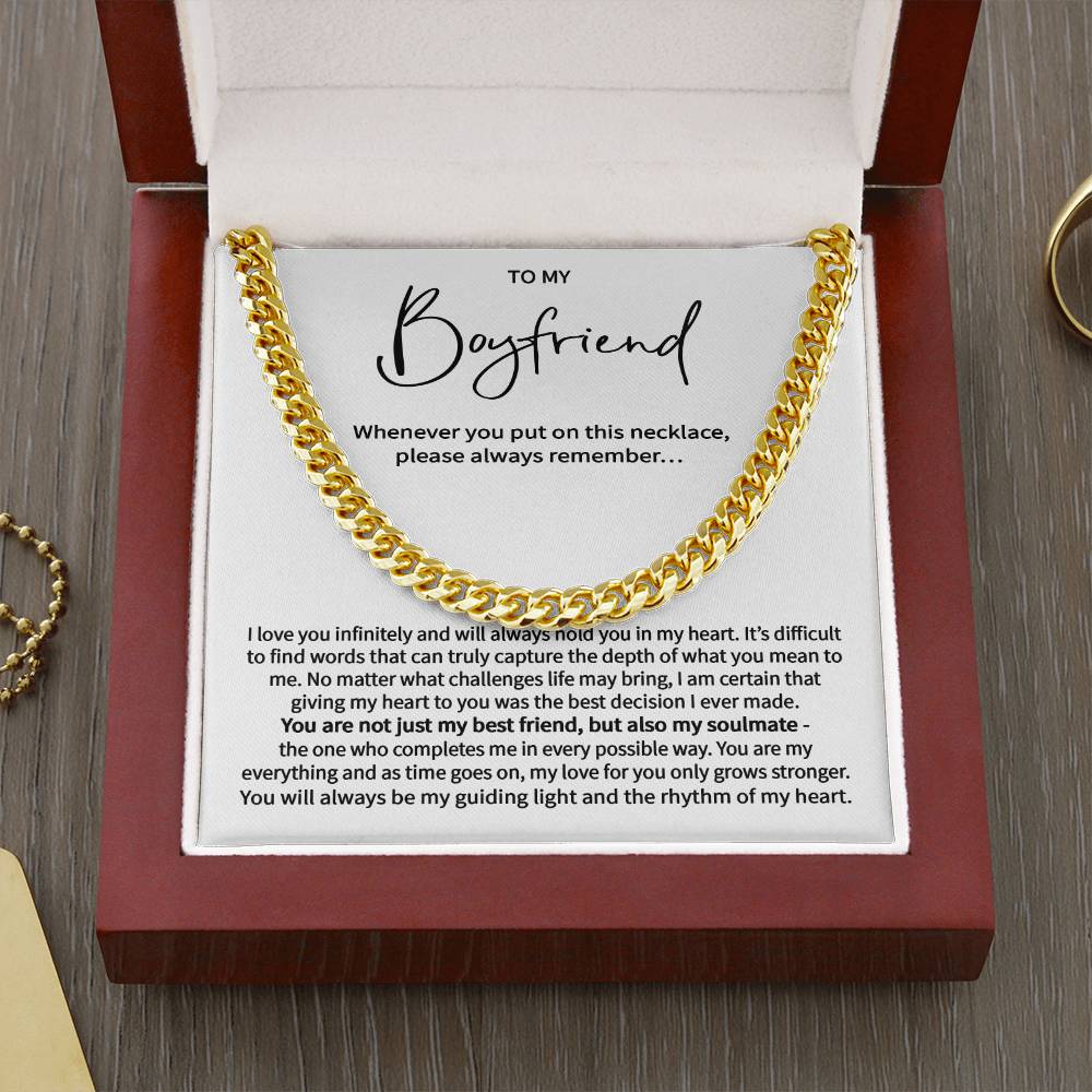 CARDWELRYJewelryTo My Boyfriend Necklace, Boyfriend Anniversary Gift, Best Boyfriend Gift, Boyfriend Gifts For Christmas, Boyfriend Gift Ideas