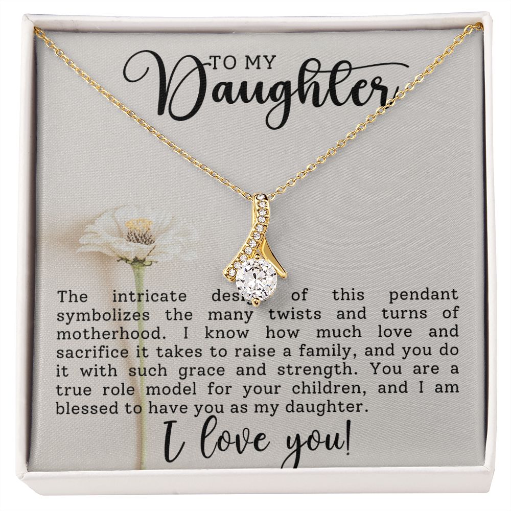 CARDWELRYJewelryTo My Daighter, I Am Blessed To Have You Alluring Beauty CardWelry Gift