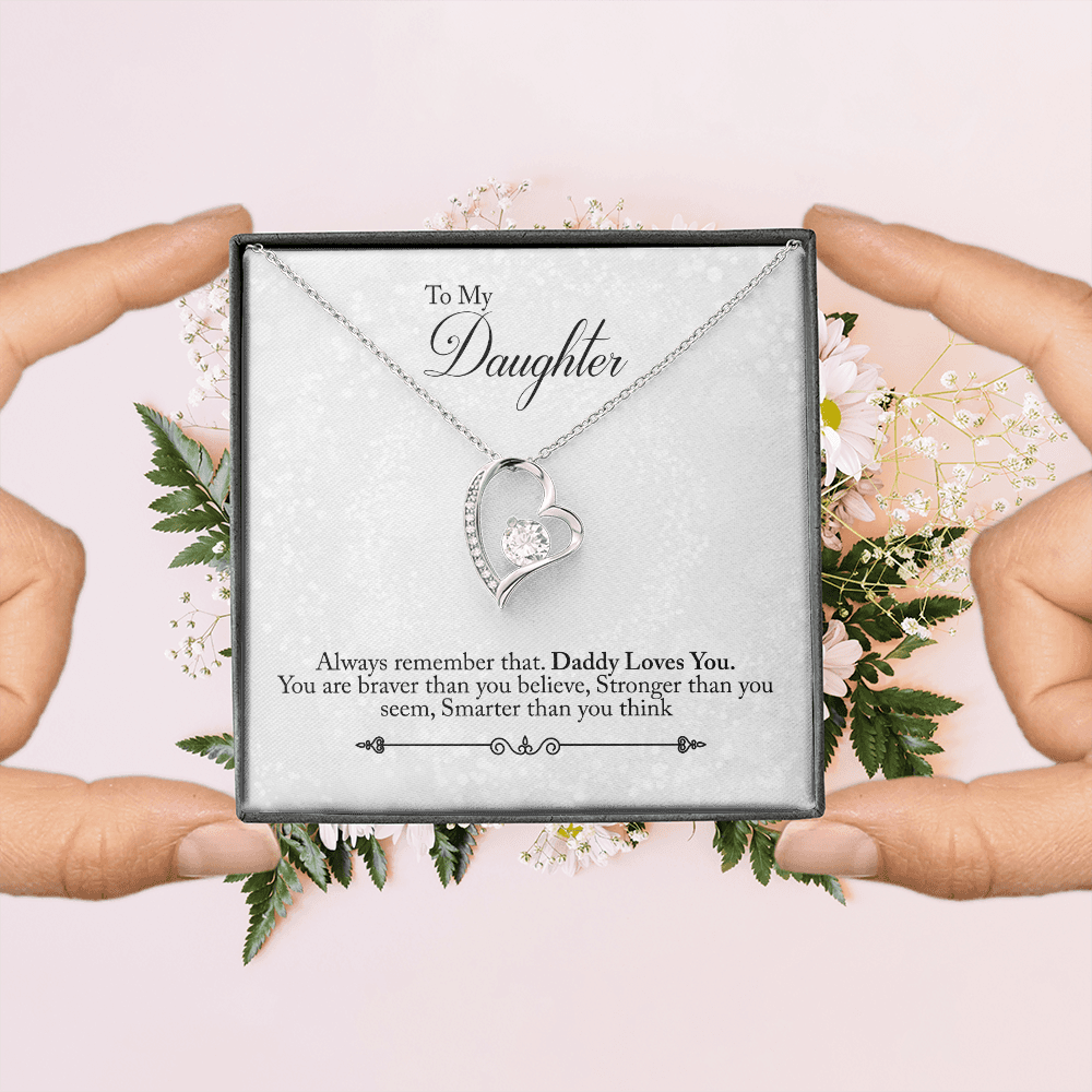 CardWelry To My Daughter, Daddy Loves You - Forever Love Jewelry