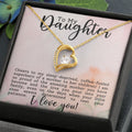 CARDWELRYJewelryTo My Daughter, I am So Proud Of The... Forever Love CardWelry Necklace