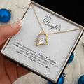 CARDWELRYJewelryTo My Daughter Love Necklace Gift from Mom - Always Remember Mommy Loves You. Necklace for Daughter Gift from Mommy V2