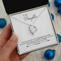 CARDWELRYJewelryTo My Daughter Love Necklace Gift from Mom - Always Remember Mommy Loves You. Necklace for Daughter Gift from Mommy V2