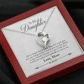 CardWelry To My Daughter Love Necklace Gift from Mom - Never forget that I Love You. Necklace for Daughter Gift from Mom Jewelry