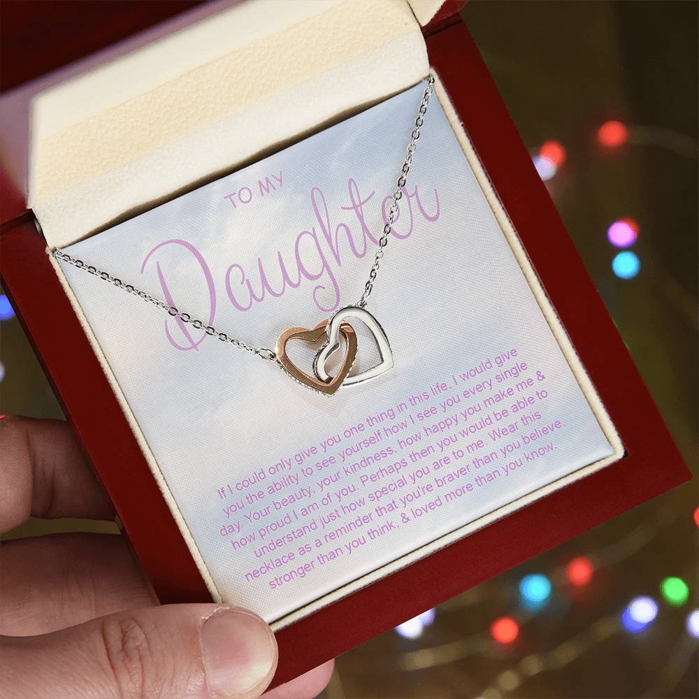 CARDWELRYJewelryTo My Daughter Necklace, Mother Daughter Gifts, Daughter Necklace, Daughter Gift, Daughter Necklace From Dad, Heart Shaped Necklace