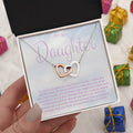 CARDWELRYJewelryTo My Daughter Necklace, Mother Daughter Gifts, Daughter Necklace, Daughter Gift, Daughter Necklace From Dad, Heart Shaped Necklace