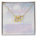 CARDWELRYJewelryTo My Daughter Necklace, Mother Daughter Gifts, Daughter Necklace, Daughter Gift, Daughter Necklace From Dad, Heart Shaped Necklace