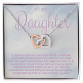 CARDWELRYJewelryTo My Daughter Necklace, Mother Daughter Gifts, Daughter Necklace, Daughter Gift, Daughter Necklace From Dad, Heart Shaped Necklace