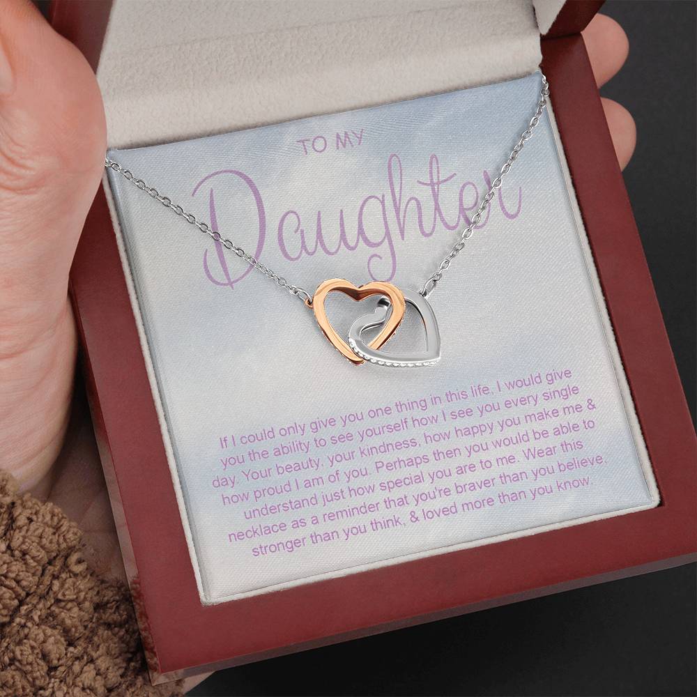 CARDWELRYJewelryTo My Daughter Necklace, Mother Daughter Gifts, Daughter Necklace, Daughter Gift, Daughter Necklace From Dad, Heart Shaped Necklace