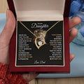 CARDWELRYJewelryTo My Daughter, You Will Always Be My Baby Girls White Gold Forever Love Necklace