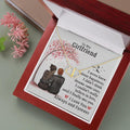 CardWelry To My Girlified Necklace Gift Personalized Message Card I Never Knew About Happiness Customizer