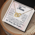 CARDWELRYJewelryTo My Loving Mom, For All The Time I Forgtot to Thank You Inter Locking Heart CardWelry Gift