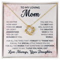 CARDWELRYJewelryTo My Loving Mom, For All The Time I Forgtot to Thank You Love Knot CardWelry Gift