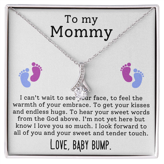 CARDWELRYJewelryTo My Mommy, I can't Wait to See Your Face Alluring Beauty CardWelry Gift