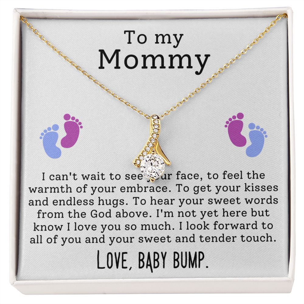 CARDWELRYJewelryTo My Mommy, I can't Wait to See Your Face Alluring Beauty CardWelry Gift